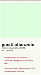 Mobile Screenshot of gmatindian.com